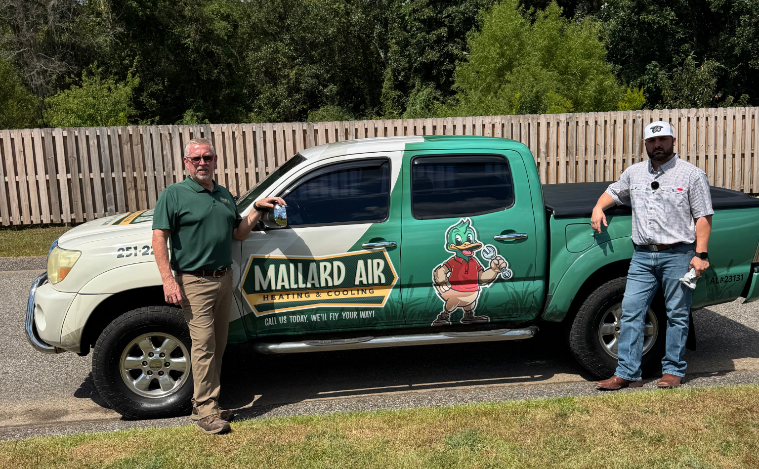 Mallard Air Heating and Cooling Service Truck